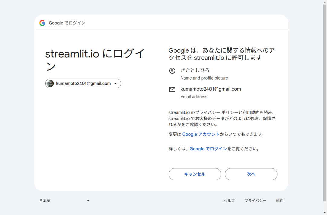 google login