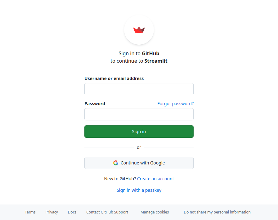 sign in to GitHub